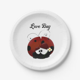 Love Bug Ladybug, Cute Cartoon Valentine’s Day Papieren Bordje
