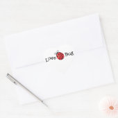 Love Bug - Ladybug Hart Sticker (Envelop)