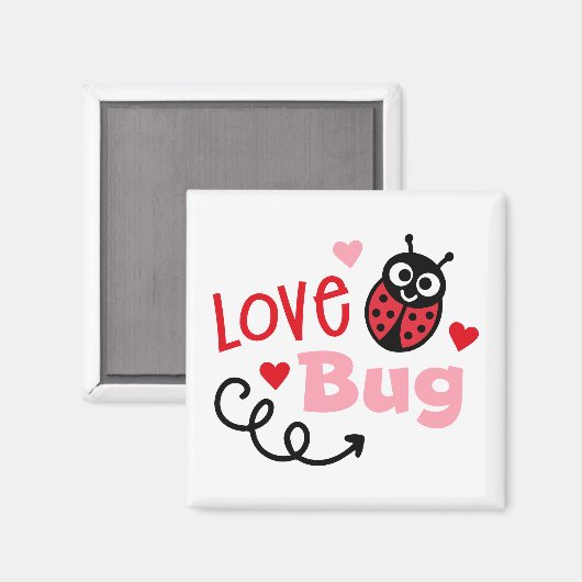 Love Bug Ladybug Magneet (Voorkant / Achterkant)