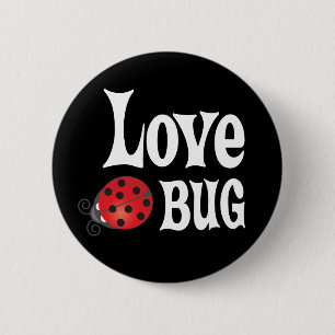 Love Bug - Ladybug Ronde Button 5,7 Cm