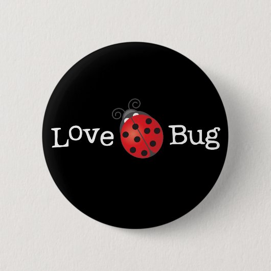 Love Bug - Ladybug Ronde Button 5,7 Cm (Voorkant)