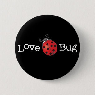 Love Bug - Ladybug Ronde Button 5,7 Cm