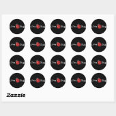 Love Bug - Ladybug Ronde Sticker (Vel)