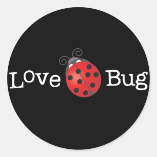Love Bug - Ladybug Ronde Sticker