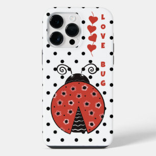 Love Bug Ladybug Tough Phone Case iPhone 14 Pro Max Hoesje