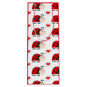 Love Bug Ladybug Wijn Cadeautas (Achterkant)