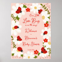 Love bug lieveheersbeestje baby shower welkomstbor