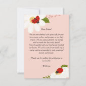 Love bug madeliefjes schattig lieveheersbeestje ba bedankkaart (Achterkant)