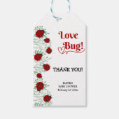 Love Bug Minimalistisch Baby shower Cadeaulabel (Voorkant)
