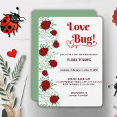 Love Bug Minimalistisch Baby shower Kaart