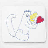 Love Bug Mousepad Muismat (Voorkant)