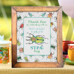 Love Bug Party Favor Dankuwel Poster<br><div class="desc">Dit kader Dank u partijteken herinnert gasten eraan om hun partijgunsten te nemen. Ideaal voor een 'bug-themed kids' verjaardagsfeestje met 'Stag Bag'-cadeautjes, dit leuke partijbord maakt een leuke aanvulling op je decor! Overeenkomende producten die beschikbaar zijn in mijn collectie van de Liefde Bugs Birthday Party! Volgorde in een standaardformaat voor...</div>