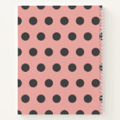 Love Bug Pink Ladybug Baby shower Gastboek Notitieboek (Achterkant)