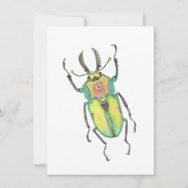 Love Bug Rainbow Stag Beetle Notitiekaartje