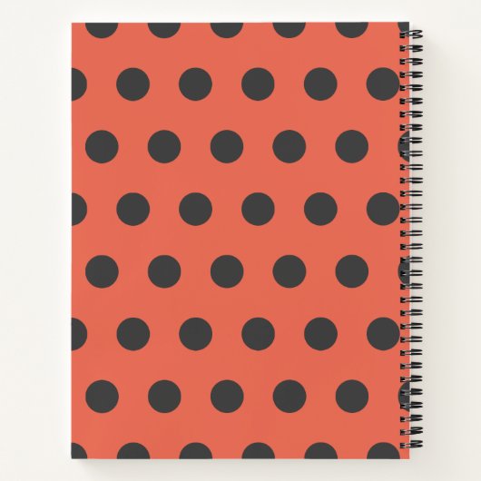 Love Bug Red Ladybug Baby Shower Guest Book Notitieboek (Achterkant)