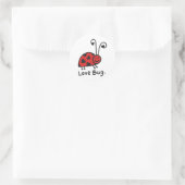 Love Bug Ronde Sticker (Tas)