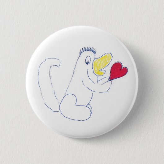 Love Bug Round Badge Ronde Button 5,7 Cm (Voorkant)