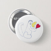 Love Bug Round Badge Ronde Button 5,7 Cm (Voorkant /achterkant)