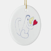 Love Bug Round Ornament (Rechts)
