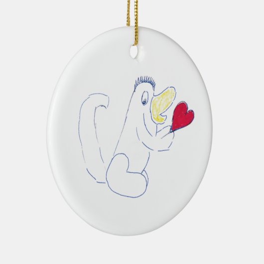 Love Bug Round Ornament (Rechts)
