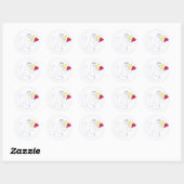 Love Bug Round Sticker (Vel)