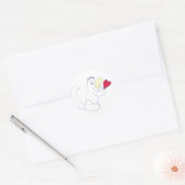 Love Bug Round Stickers (Envelop)