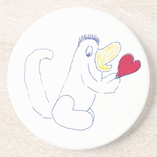 Love Bug Sandstone Onderzetter (Voorkant)