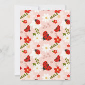 Love bug schattig lieveheersbeestje baby shower gr kaart (Achterkant)