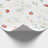Love Bug Schattigee zomertuin Cadeaupapier (Hoek)
