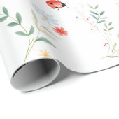 Love Bug Schattigee zomertuin Cadeaupapier (Rol Hoek)