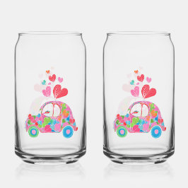 Love Bug Soda Glass Blikvorm Glas