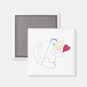 Love Bug Square Magnet (Voorkant / Achterkant)