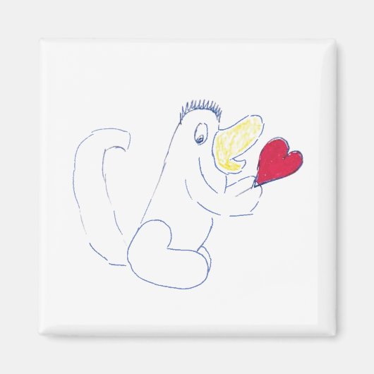 Love Bug Square Magnet (Voorkant)