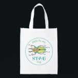 Love Bug Stag Swag Bag Party Favor Boodschappentas<br><div class="desc">Een schattige draai op de zwenkzak,  deze STAG-tas heeft een schattige,  stag kever-lovebug afbeelding! Dit maakt de perfecte feesttas voor je insect tot verjaardagsfeestje!</div>