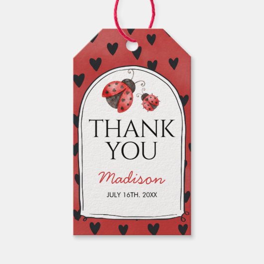 Love bug Thank You Cadeaulabel (Voorkant)