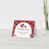 Love bug Thank You Card Bedankkaart (Voorkant)