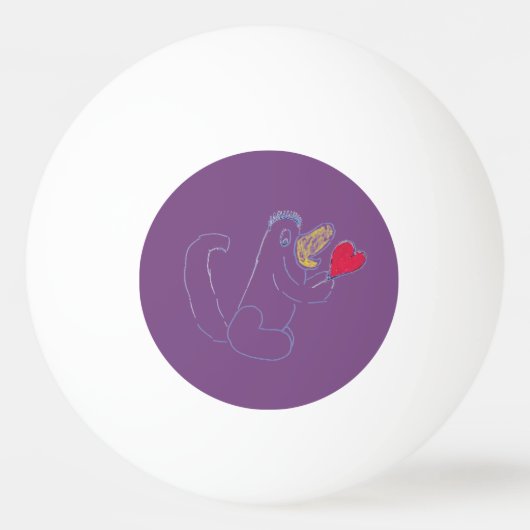 Love Bug Three Star ping Pong Ball (Voorkant)