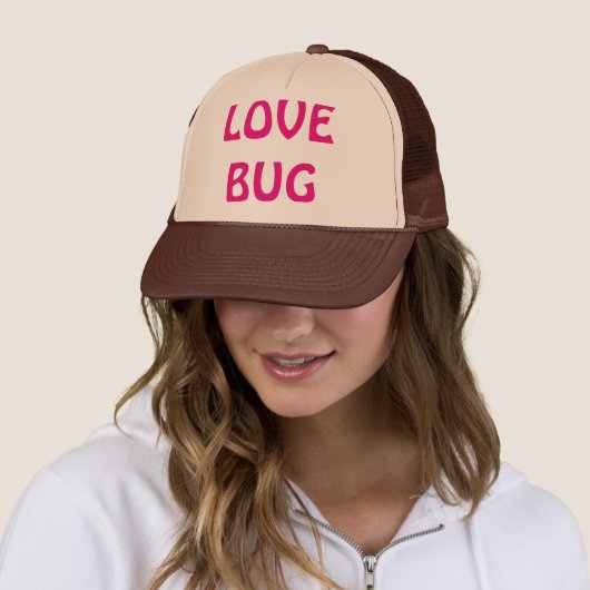 Love Bug Trucker Hat Trucker Pet (In situ)
