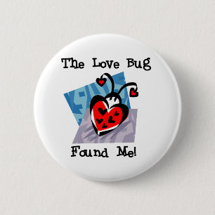 Love Bug Valentijn Tshirts and Gifts Ronde Button 5,7 Cm