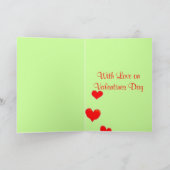 Love Bug Valentine Card Feestdagen Kaart (Binnen)