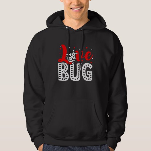 Love Bug Valentine's Day Insect Nature Date Night  Hoodie (Voorkant)
