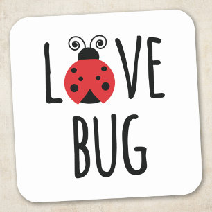 Love Bug Vierkante Sticker