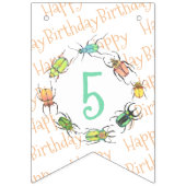 Love Bugs Birthday Party Vlaggetjes (Eerste vlag)