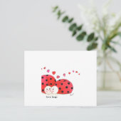 Love Bugs Briefkaart (Staand voorkant)