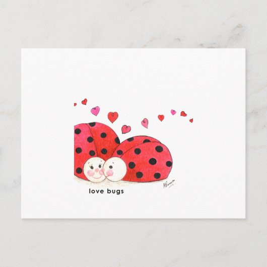 Love Bugs Briefkaart (Voorkant)