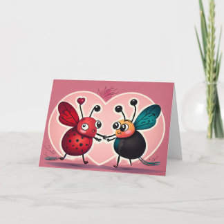 Love Bugs Note Kaart