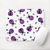 Love Bugs Paarse Ladybugs Muismat (Met muis)