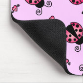 Love Bugs Pink Ladybugs Muismat (Hoek)