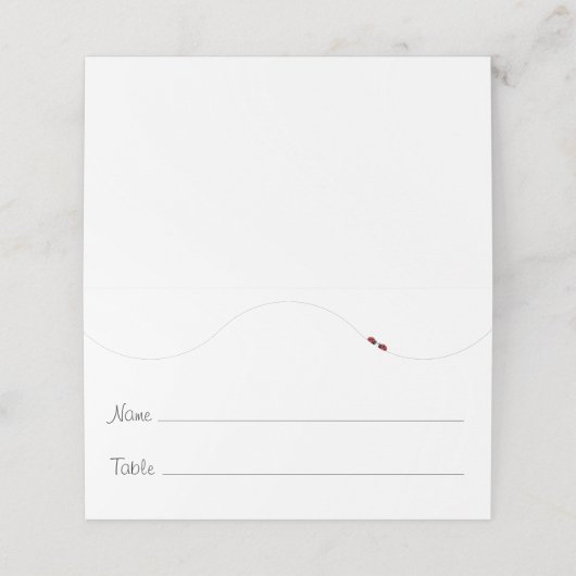 Love Bugs Plaatskaartje (Buitenkant ongevouwen)