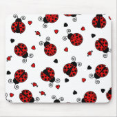 Love Bugs Red Ladybugs Muismat (Voorkant)